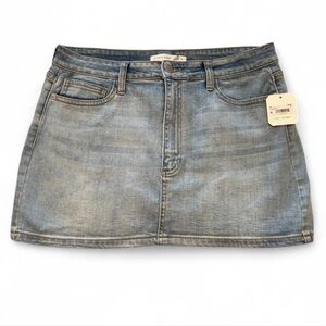 Altar'd State Light Blue Denim Skirt